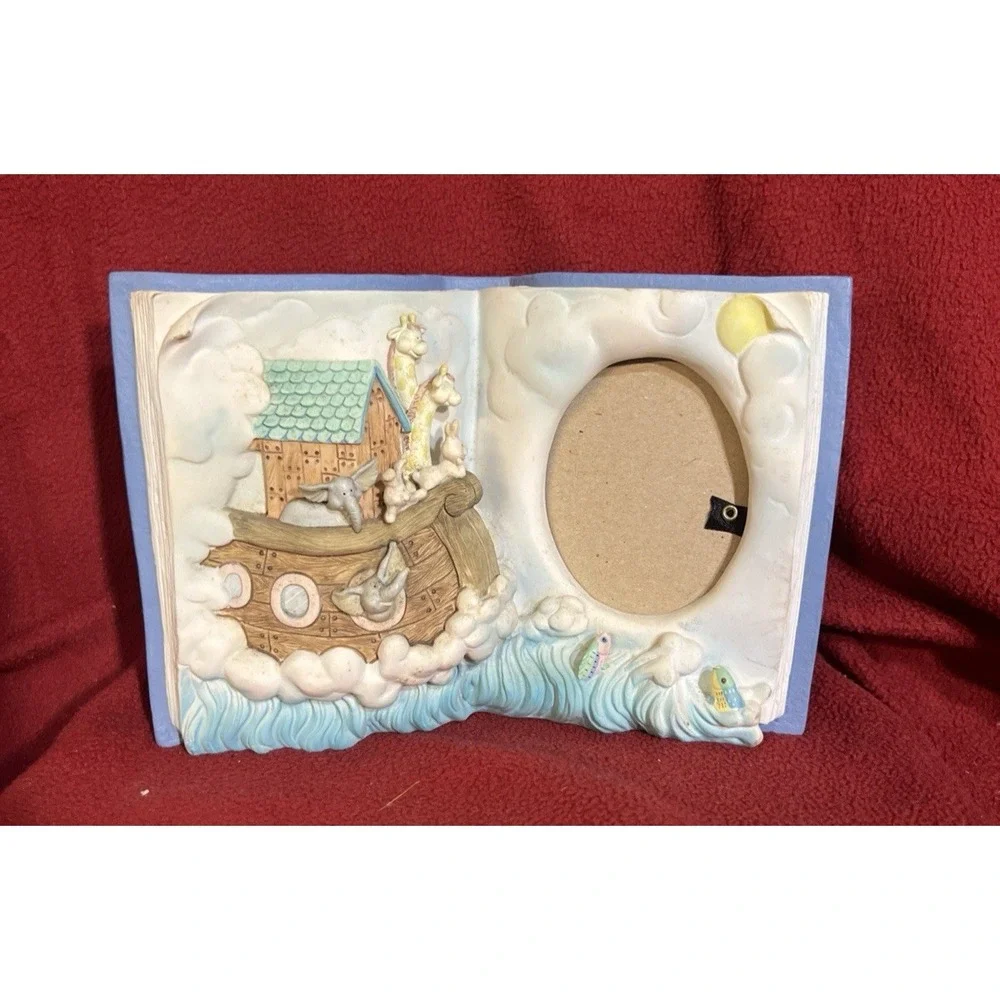 Russ Noah's Ark Menagerie Photo Frame Story Book Blue (2034)‎